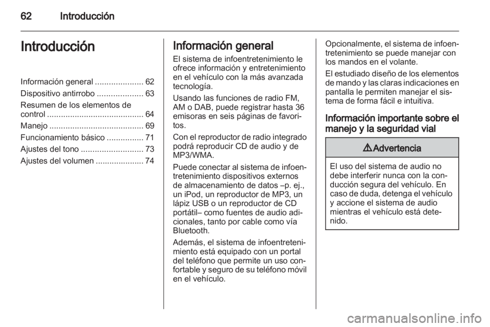 OPEL ADAM 2013  Manual de infoentretenimiento (in Spanish) 