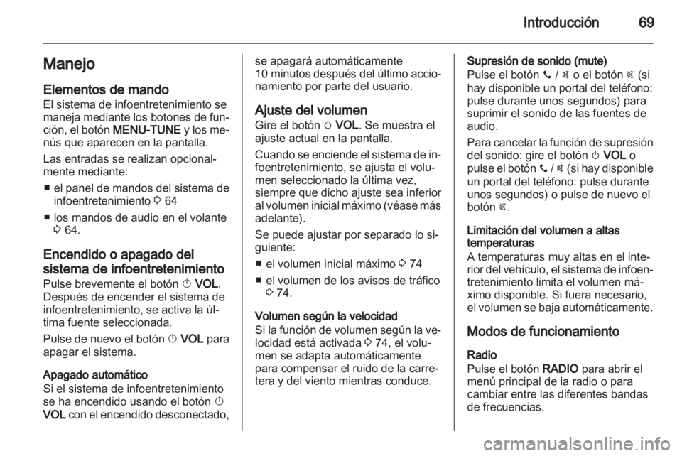 OPEL ADAM 2013  Manual de infoentretenimiento (in Spanish) 