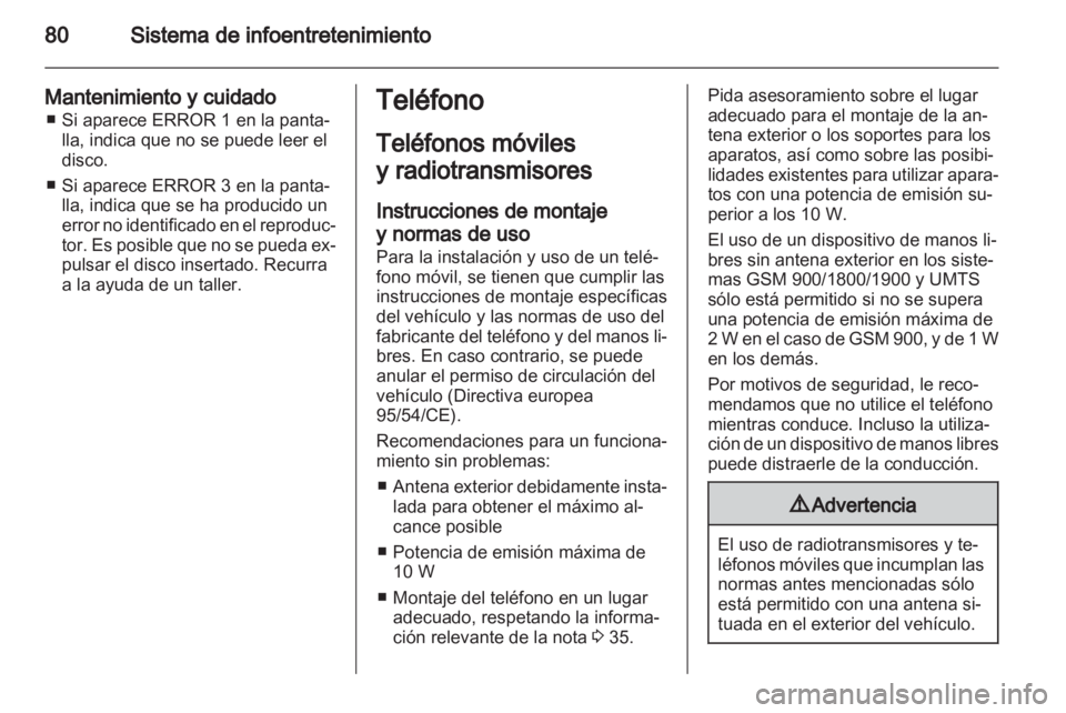 OPEL AGILA 2011  Manual de Instrucciones (in Spanish) 