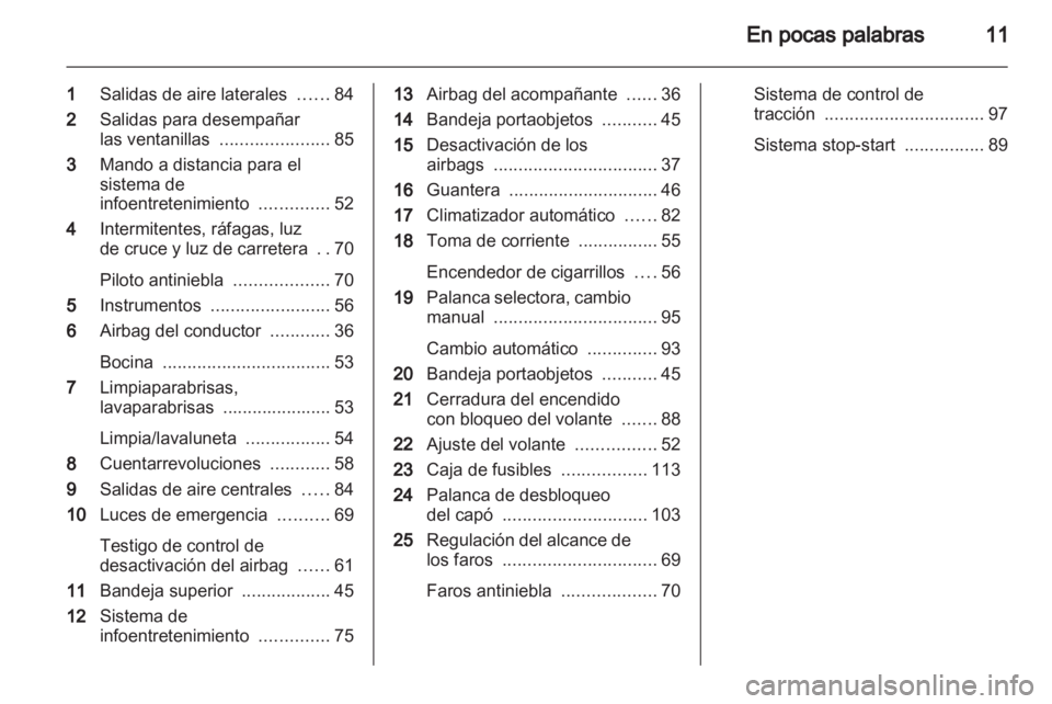OPEL AGILA 2012  Manual de Instrucciones (in Spanish) 