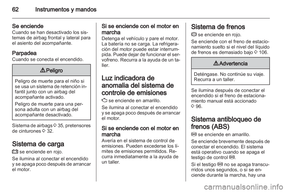 OPEL AGILA 2012  Manual de Instrucciones (in Spanish) 