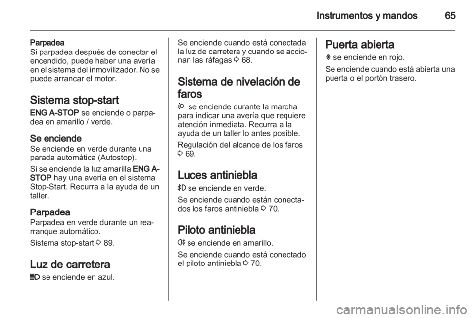 OPEL AGILA 2012  Manual de Instrucciones (in Spanish) 
