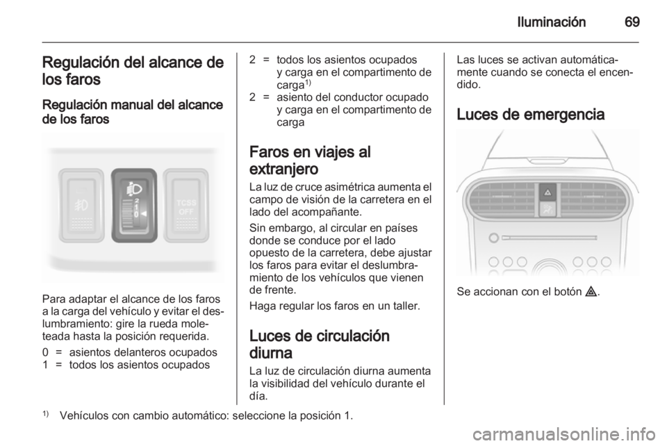 OPEL AGILA 2012  Manual de Instrucciones (in Spanish) 