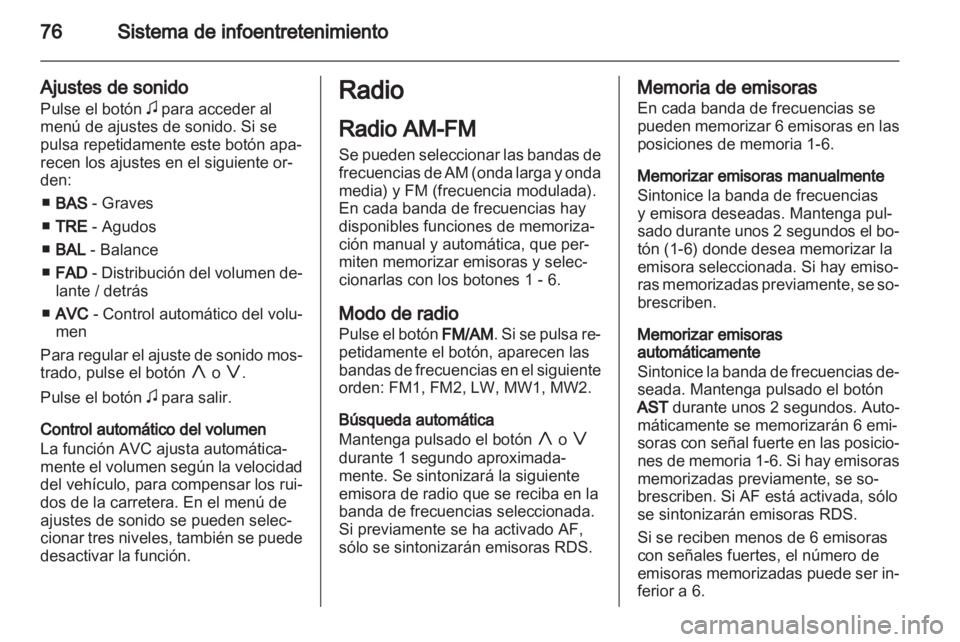 OPEL AGILA 2012  Manual de Instrucciones (in Spanish) 