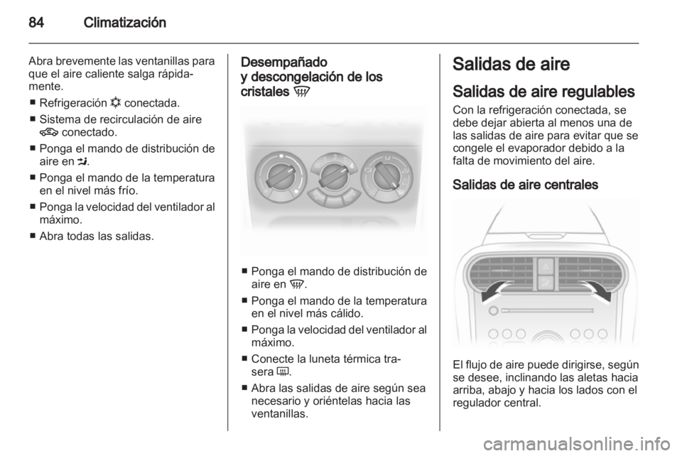 OPEL AGILA 2012  Manual de Instrucciones (in Spanish) 
