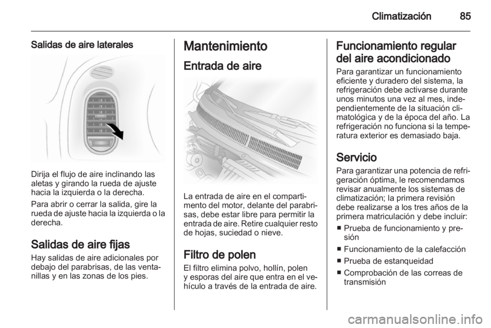 OPEL AGILA 2012  Manual de Instrucciones (in Spanish) 