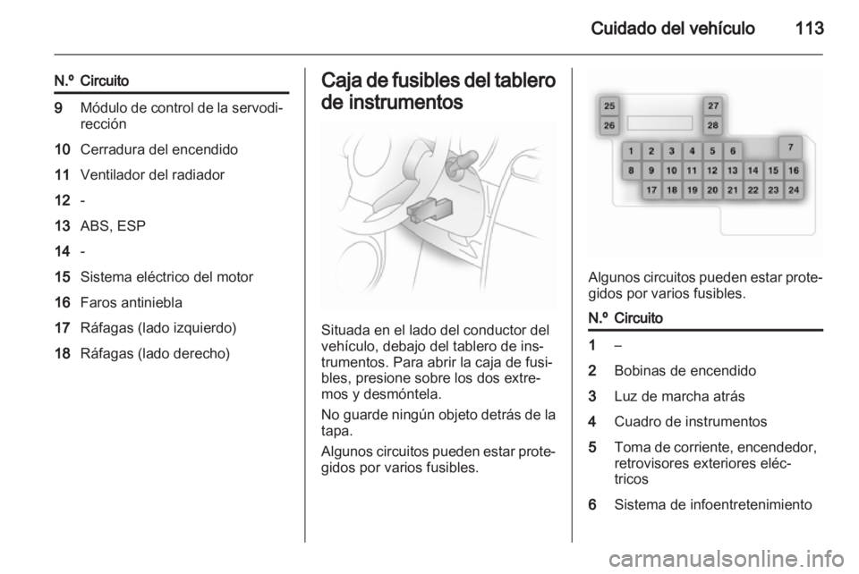 OPEL AGILA 2012.5  Manual de Instrucciones (in Spanish) 