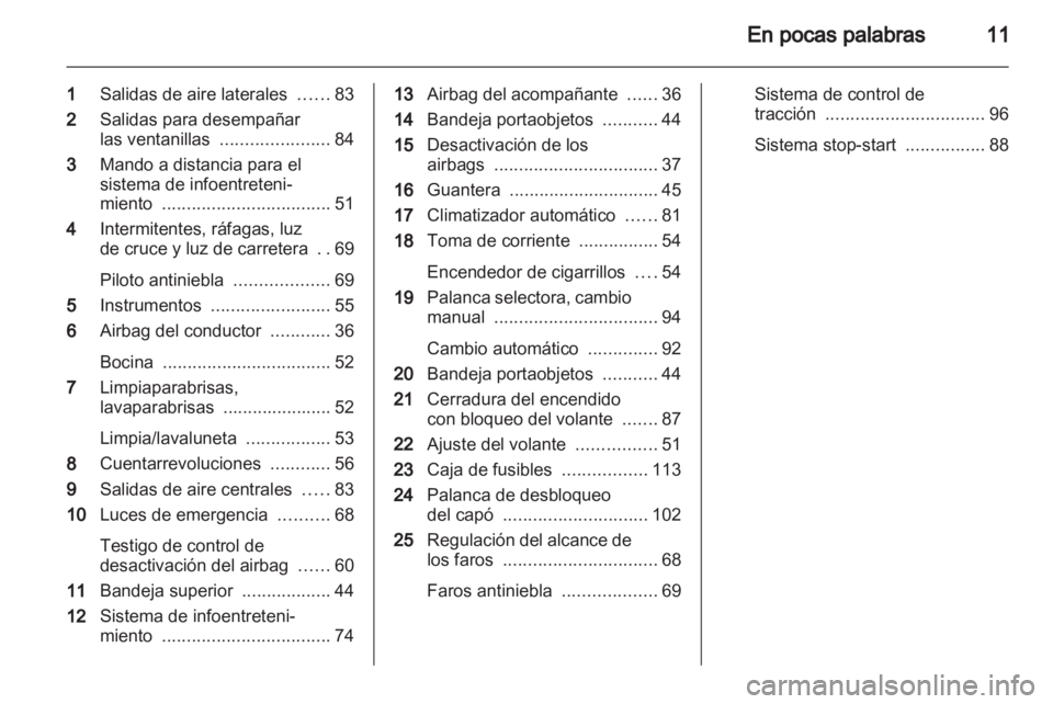 OPEL AGILA 2012.5  Manual de Instrucciones (in Spanish) 