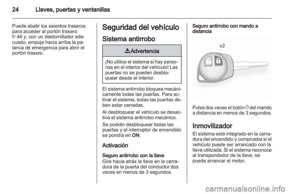 OPEL AGILA 2012.5  Manual de Instrucciones (in Spanish) 