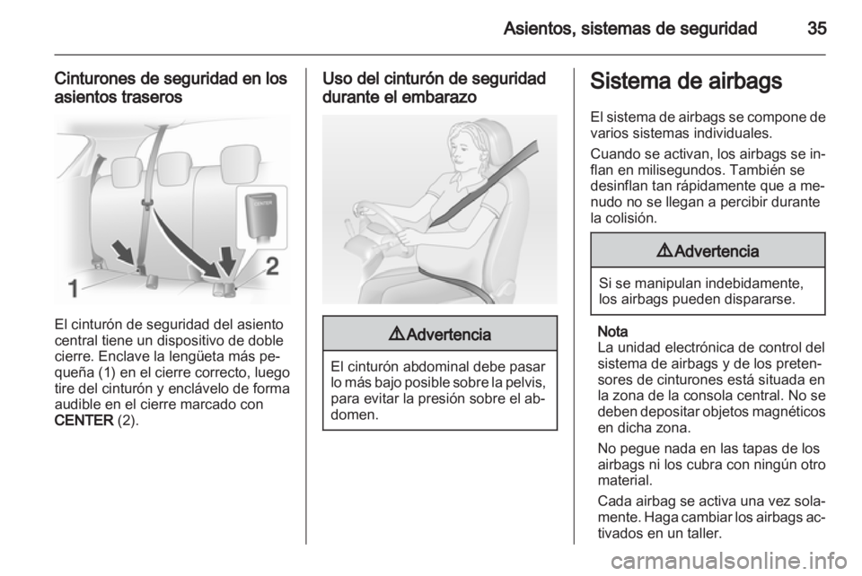 OPEL AGILA 2012.5  Manual de Instrucciones (in Spanish) 