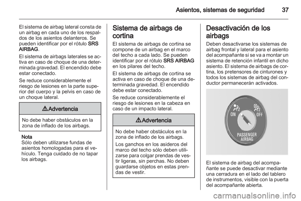 OPEL AGILA 2012.5  Manual de Instrucciones (in Spanish) 