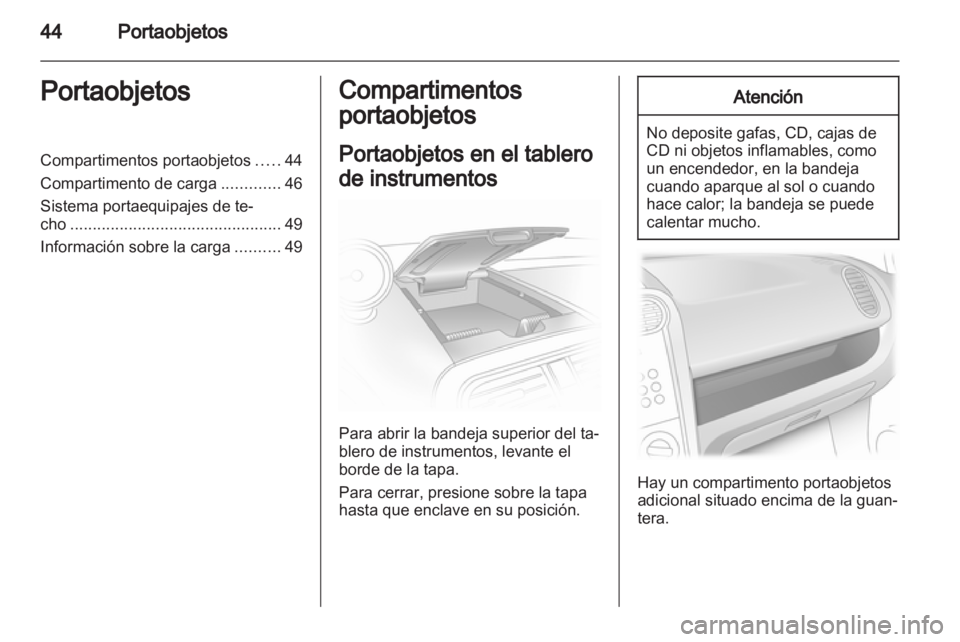 OPEL AGILA 2012.5  Manual de Instrucciones (in Spanish) 