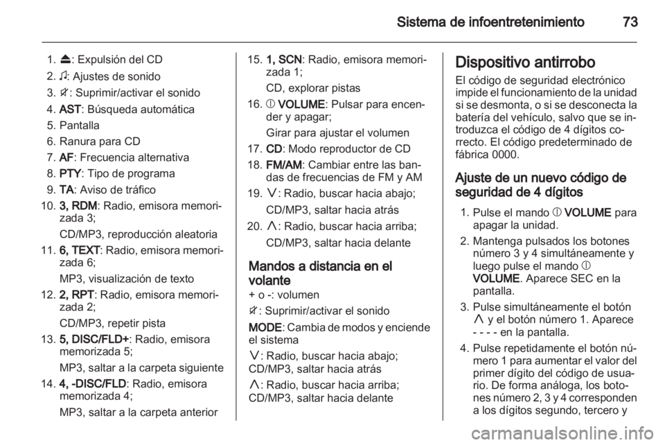OPEL AGILA 2012.5  Manual de Instrucciones (in Spanish) 