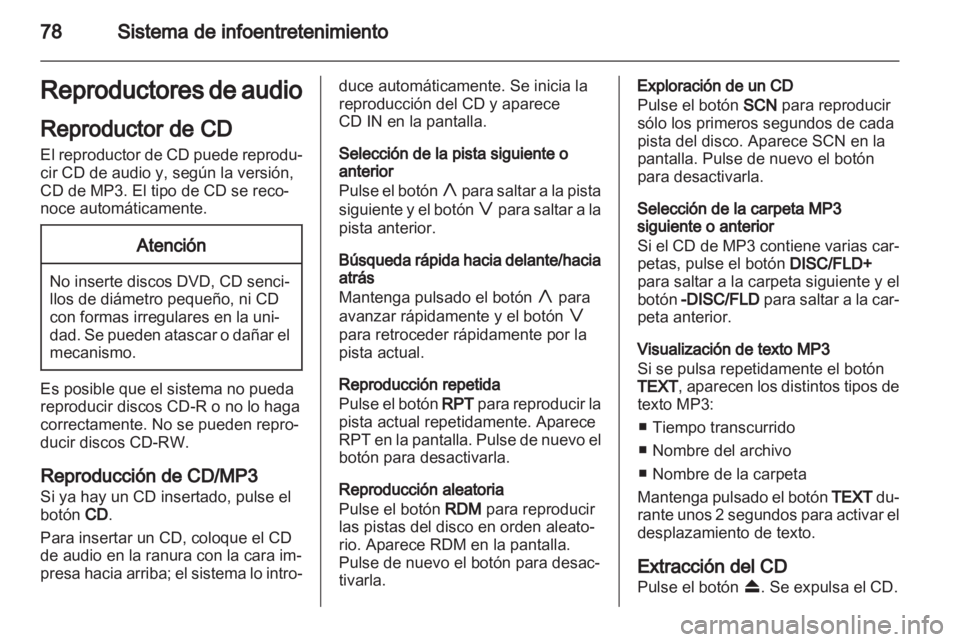 OPEL AGILA 2012.5  Manual de Instrucciones (in Spanish) 