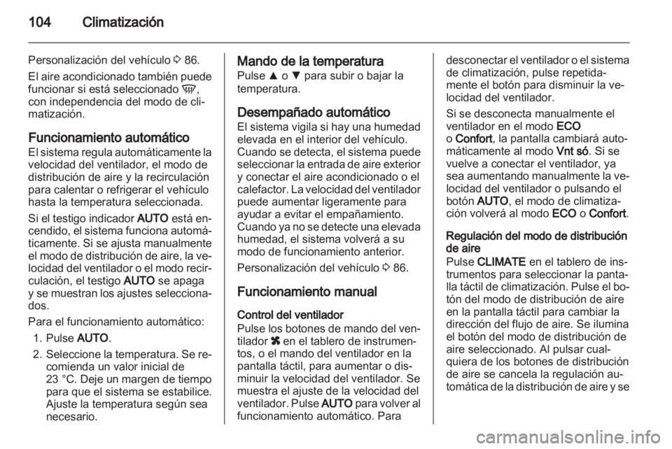OPEL AMPERA 2012  Manual de Instrucciones (in Spanish) 