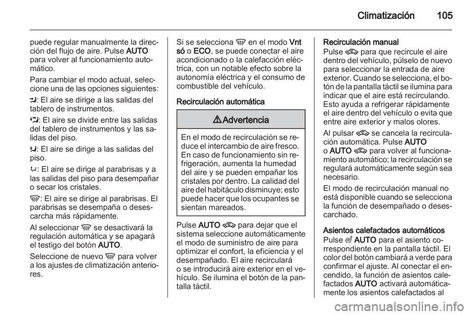 OPEL AMPERA 2012  Manual de Instrucciones (in Spanish) 