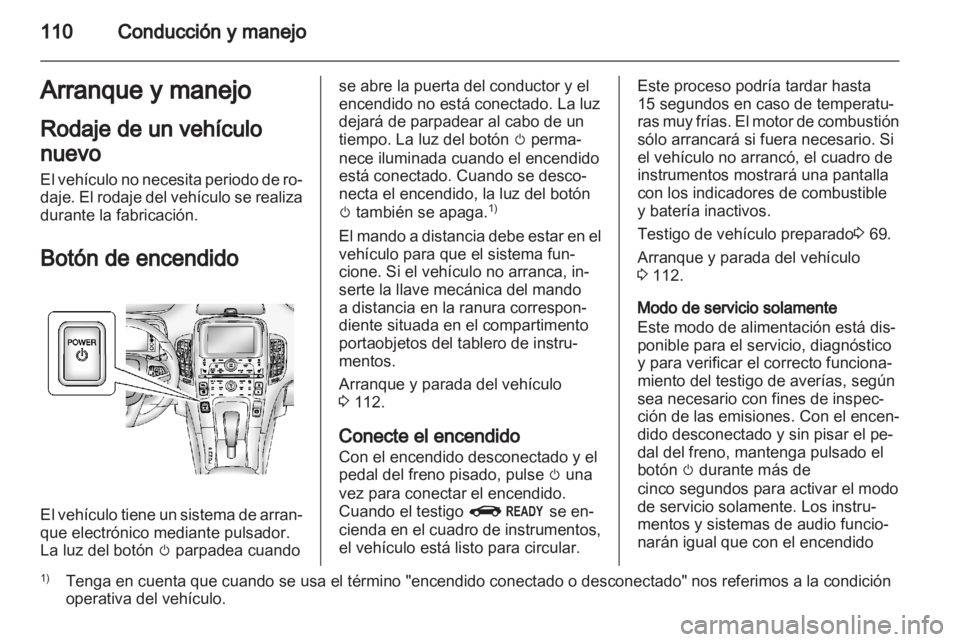OPEL AMPERA 2012  Manual de Instrucciones (in Spanish) 