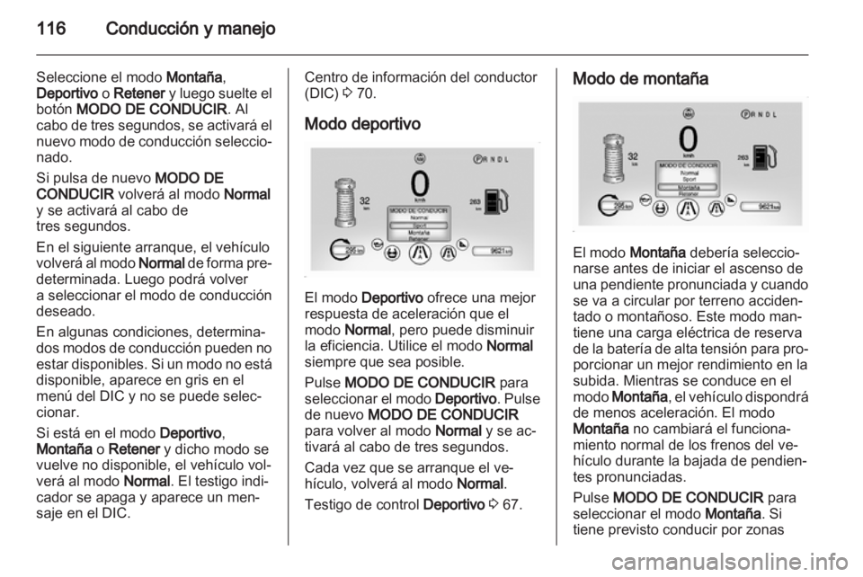 OPEL AMPERA 2012  Manual de Instrucciones (in Spanish) 