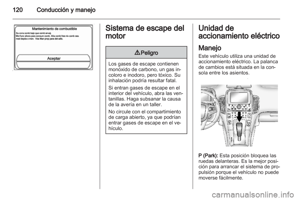 OPEL AMPERA 2012  Manual de Instrucciones (in Spanish) 