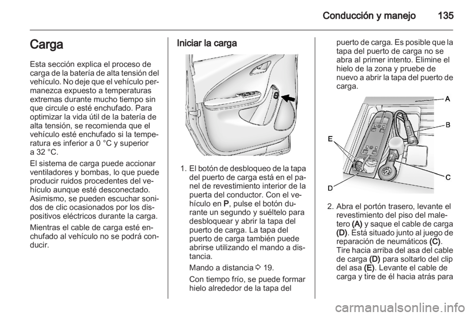 OPEL AMPERA 2012  Manual de Instrucciones (in Spanish) 