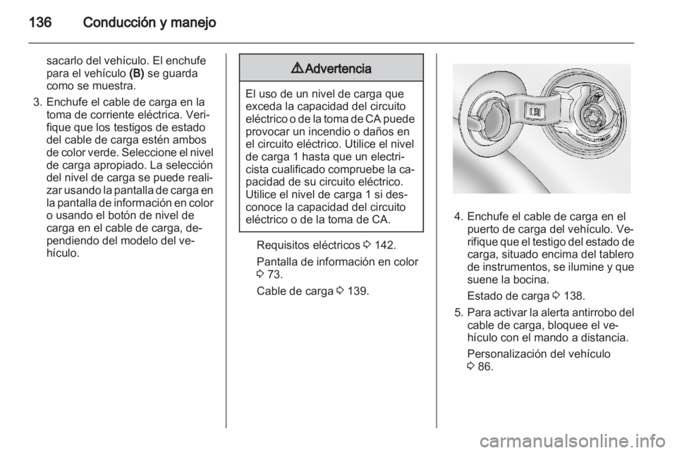 OPEL AMPERA 2012  Manual de Instrucciones (in Spanish) 