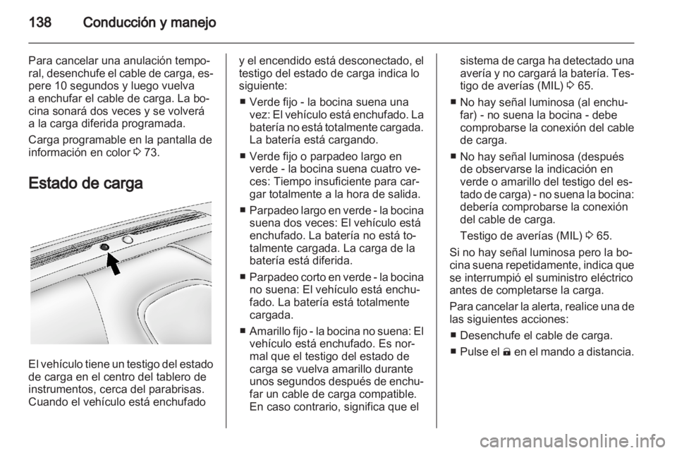 OPEL AMPERA 2012  Manual de Instrucciones (in Spanish) 