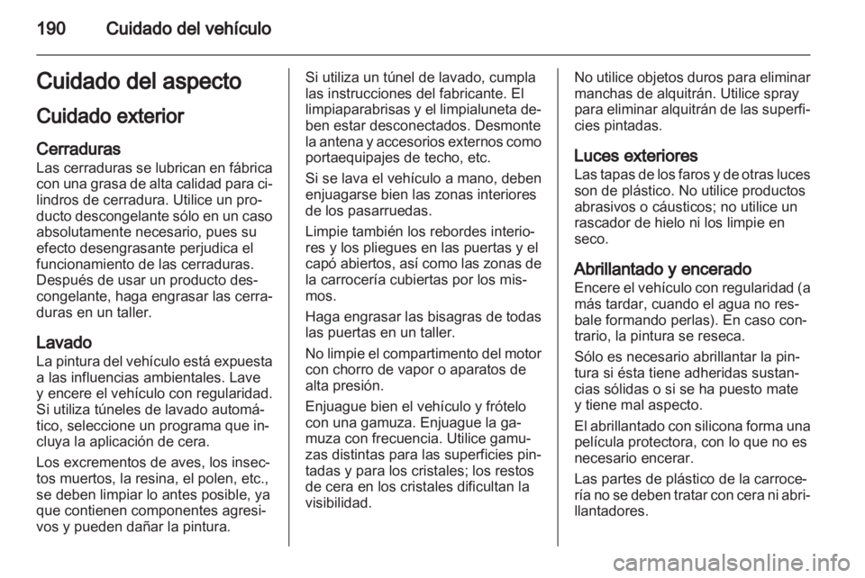 OPEL AMPERA 2012  Manual de Instrucciones (in Spanish) 