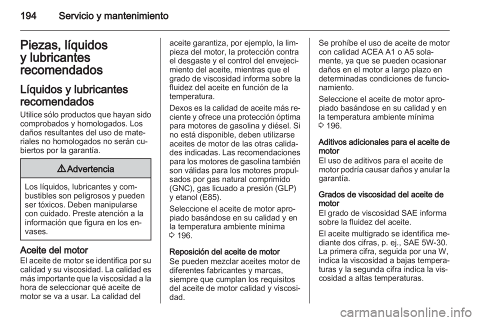 OPEL AMPERA 2012  Manual de Instrucciones (in Spanish) 