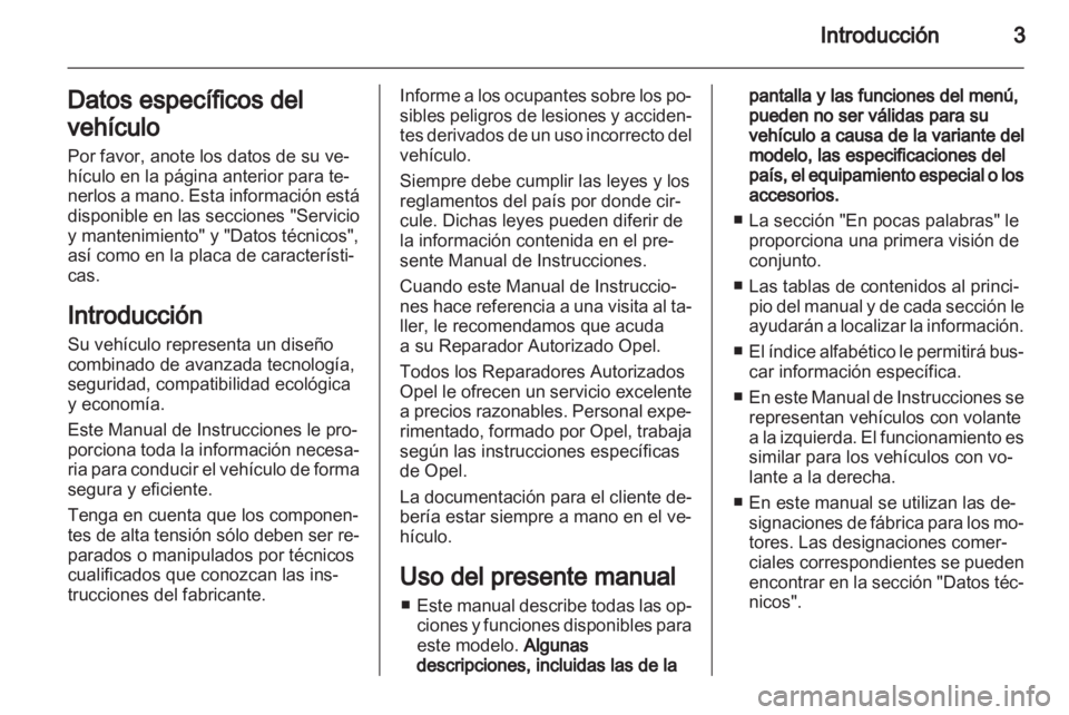 OPEL AMPERA 2012  Manual de Instrucciones (in Spanish) 