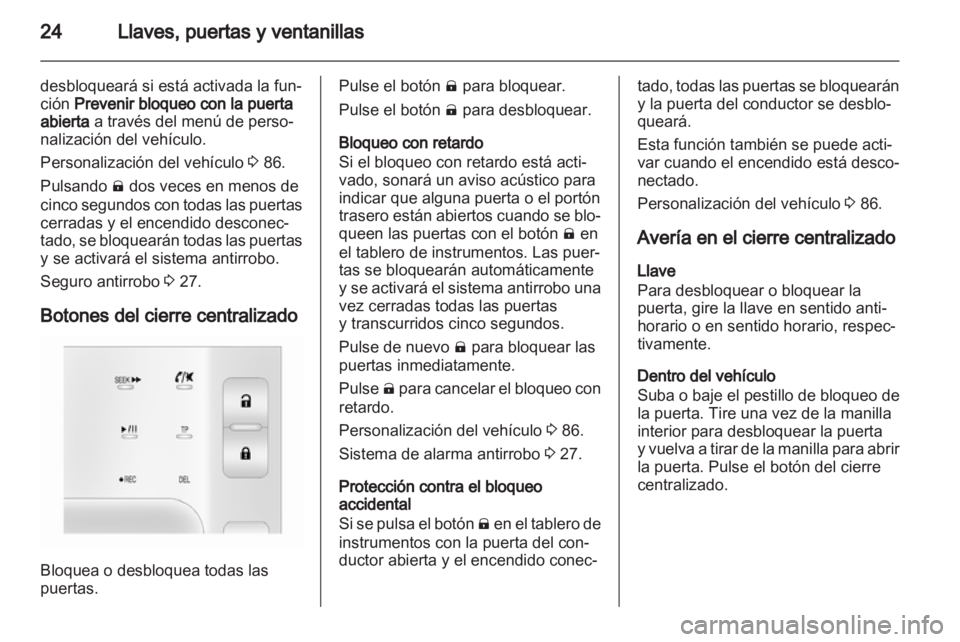 OPEL AMPERA 2012  Manual de Instrucciones (in Spanish) 
