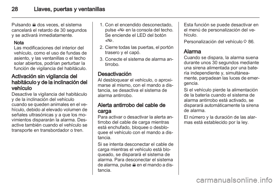 OPEL AMPERA 2012  Manual de Instrucciones (in Spanish) 