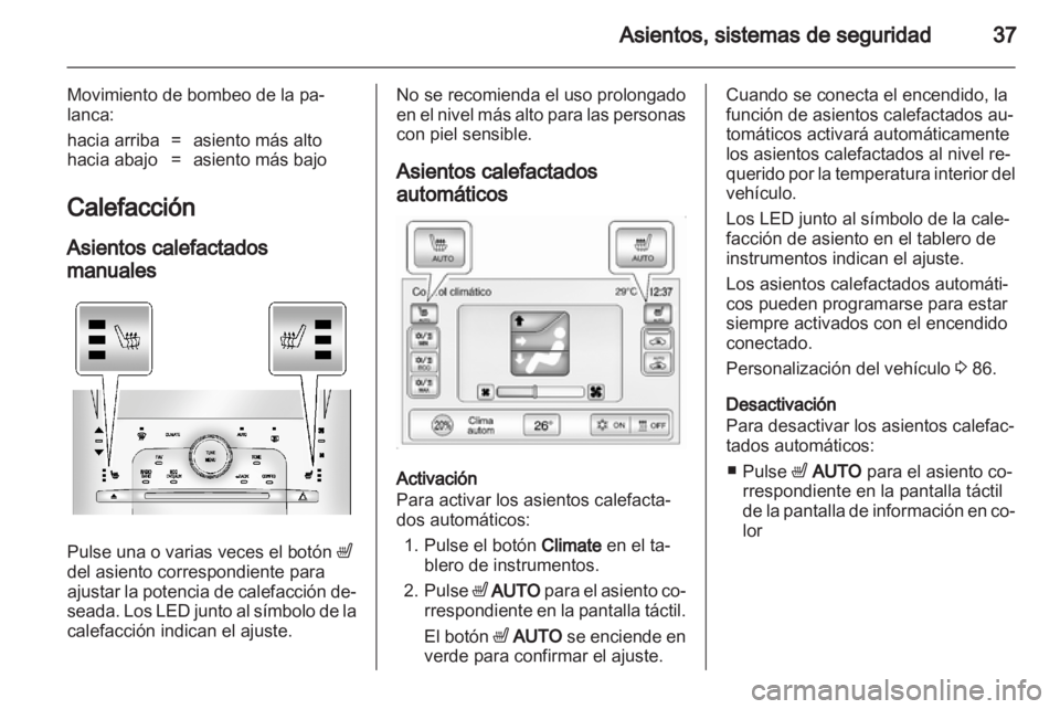OPEL AMPERA 2012  Manual de Instrucciones (in Spanish) 