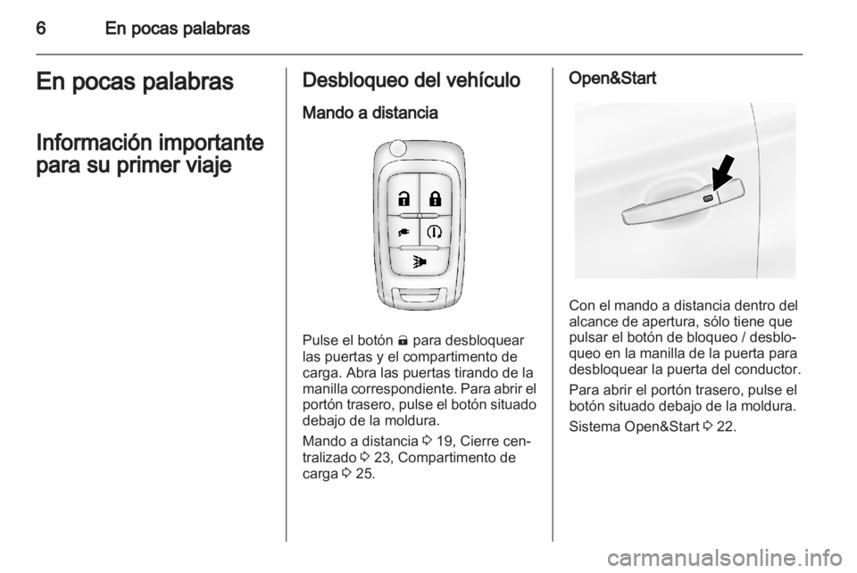 OPEL AMPERA 2012  Manual de Instrucciones (in Spanish) 