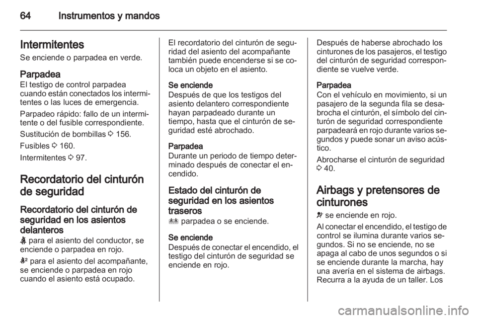 OPEL AMPERA 2012  Manual de Instrucciones (in Spanish) 