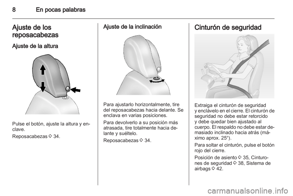 OPEL AMPERA 2012  Manual de Instrucciones (in Spanish) 