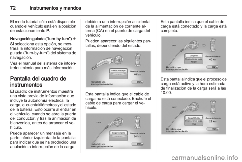 OPEL AMPERA 2012  Manual de Instrucciones (in Spanish) 