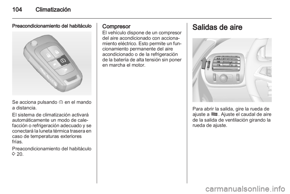 OPEL AMPERA 2012.5  Manual de Instrucciones (in Spanish) 
