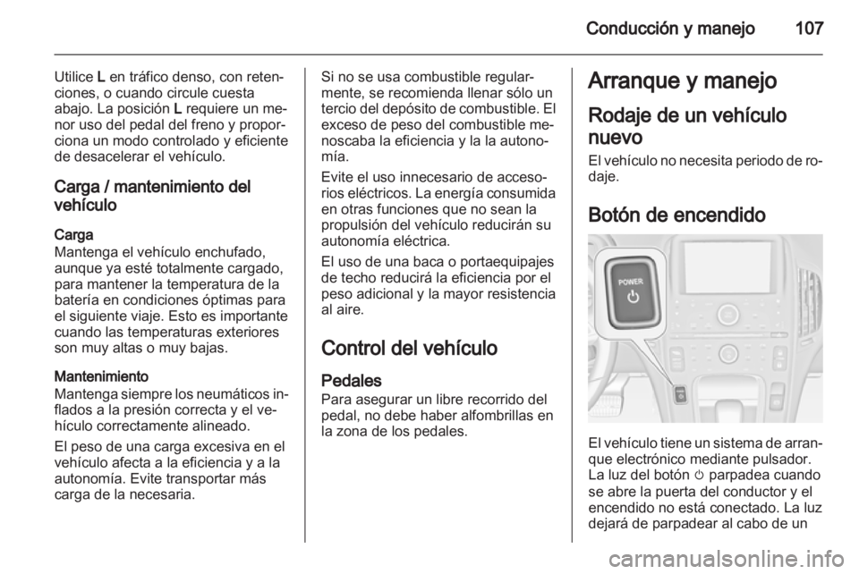 OPEL AMPERA 2012.5  Manual de Instrucciones (in Spanish) 