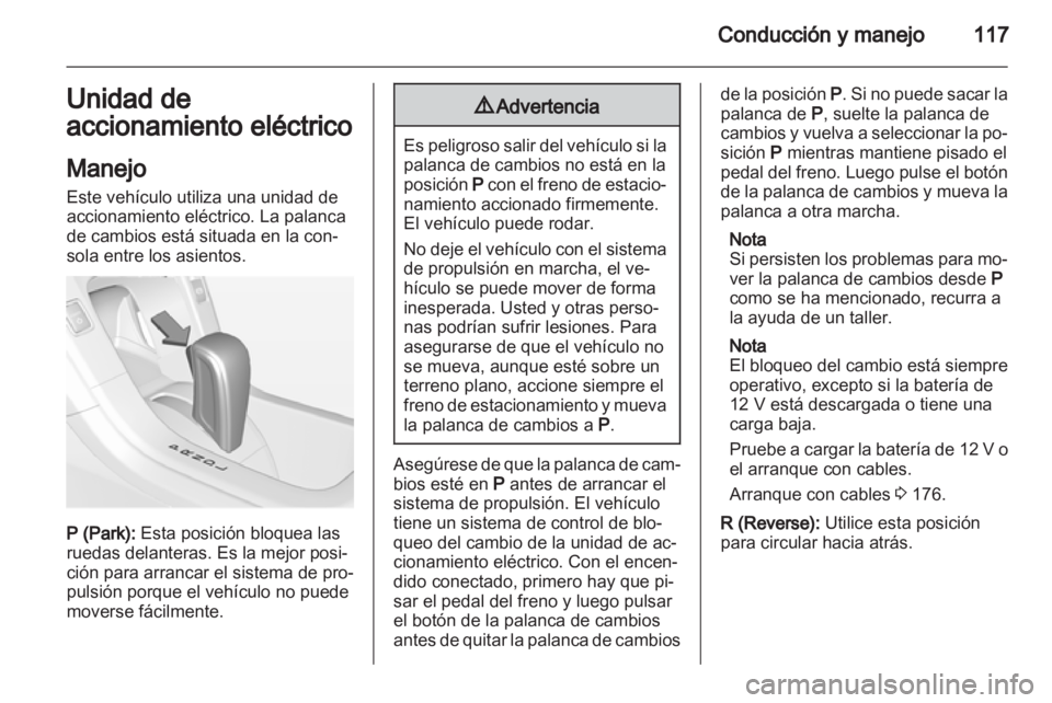OPEL AMPERA 2012.5  Manual de Instrucciones (in Spanish) 