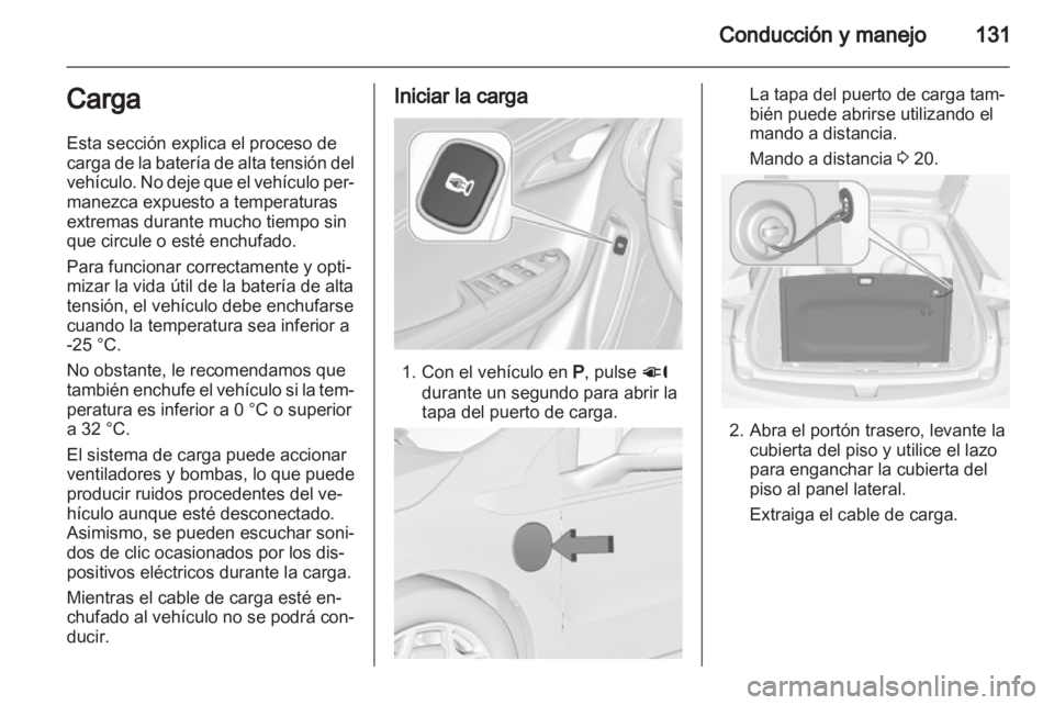 OPEL AMPERA 2012.5  Manual de Instrucciones (in Spanish) 