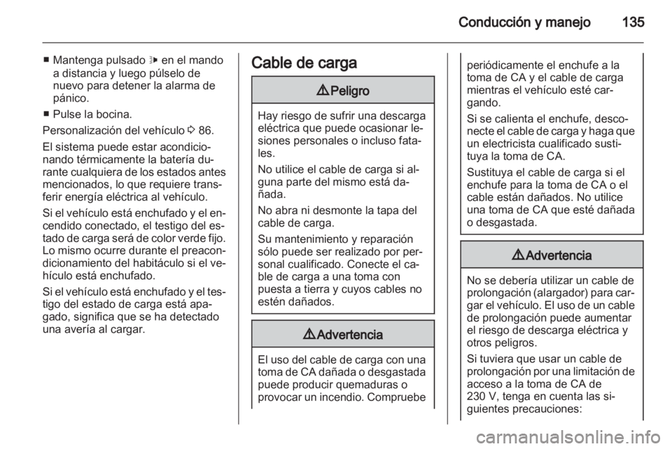 OPEL AMPERA 2012.5  Manual de Instrucciones (in Spanish) 
