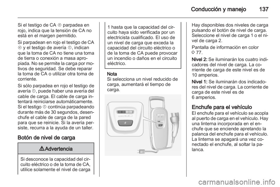 OPEL AMPERA 2012.5  Manual de Instrucciones (in Spanish) 