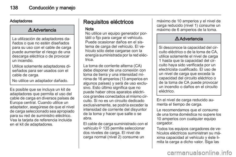 OPEL AMPERA 2012.5  Manual de Instrucciones (in Spanish) 