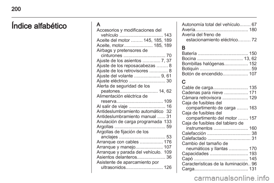 OPEL AMPERA 2012.5  Manual de Instrucciones (in Spanish) 