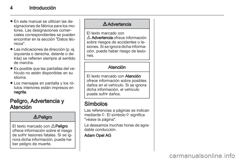 OPEL AMPERA 2012.5  Manual de Instrucciones (in Spanish) 