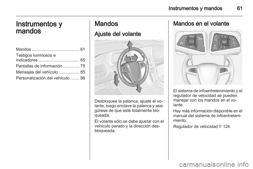 OPEL AMPERA 2012.5  Manual de Instrucciones (in Spanish) 