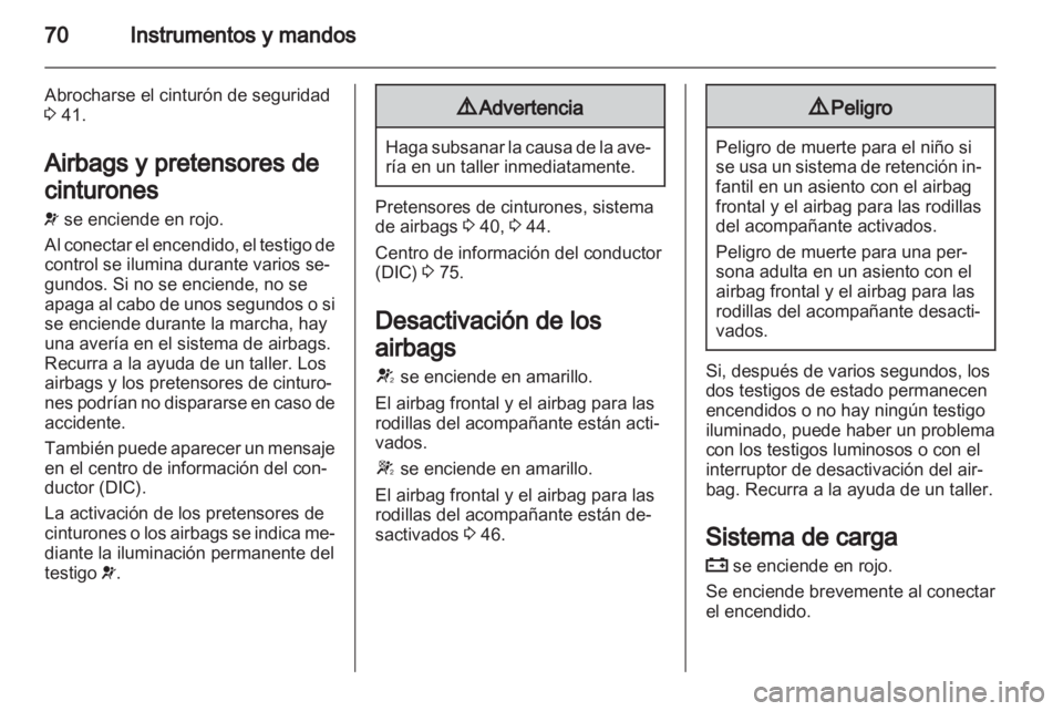 OPEL AMPERA 2012.5  Manual de Instrucciones (in Spanish) 
