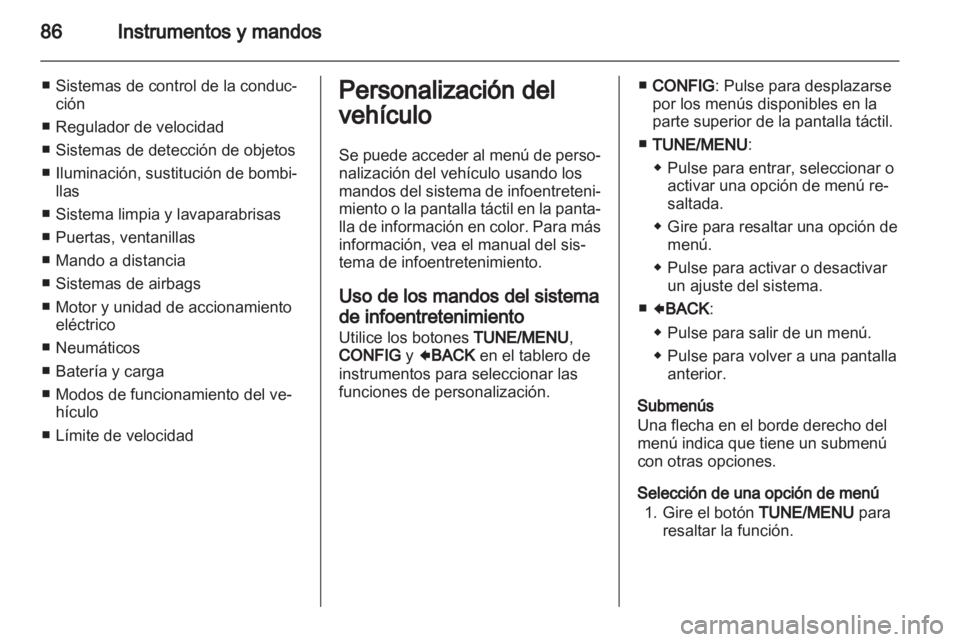 OPEL AMPERA 2012.5  Manual de Instrucciones (in Spanish) 