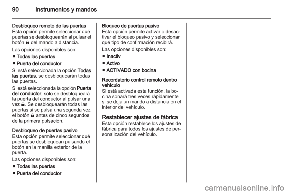 OPEL AMPERA 2012.5  Manual de Instrucciones (in Spanish) 