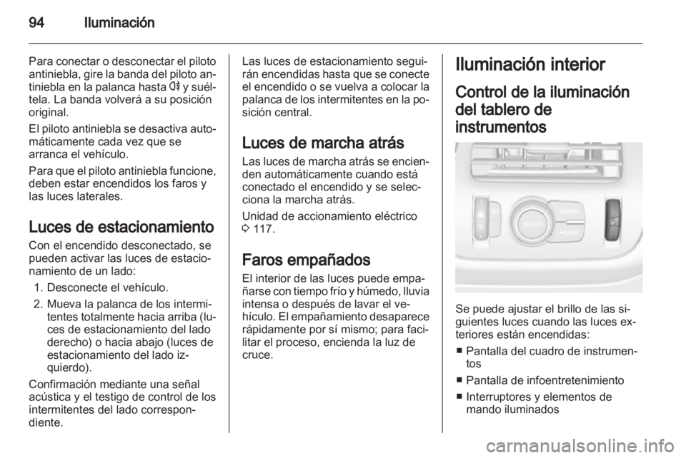 OPEL AMPERA 2012.5  Manual de Instrucciones (in Spanish) 